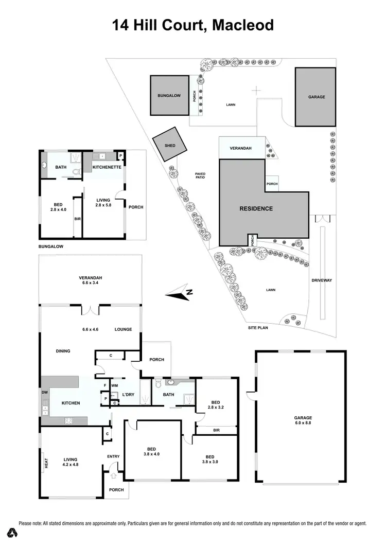 Floorplan of Homely house listing, 14 Hill Court, Macleod VIC 3085