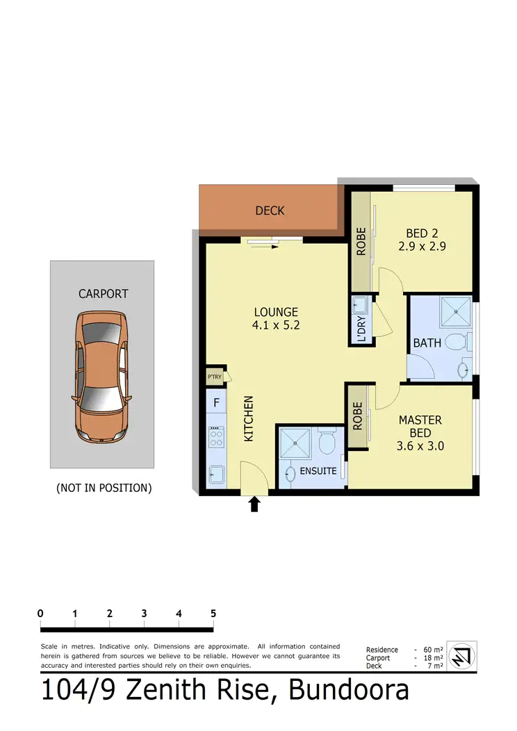 Floorplan of Homely apartment listing, 104/9 Zenith Rise, Bundoora VIC 3083
