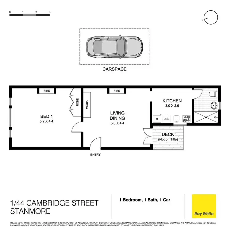 Floorplan of Homely apartment listing, 1/44 Cambridge Street, Stanmore NSW 2048