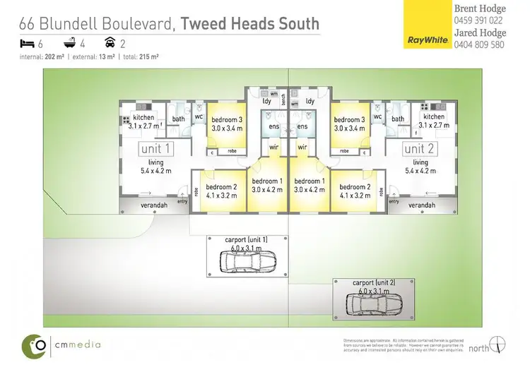 Floorplan of Homely house listing, 1&2/66 Blundell Boulevard, Tweed Heads South NSW 2486