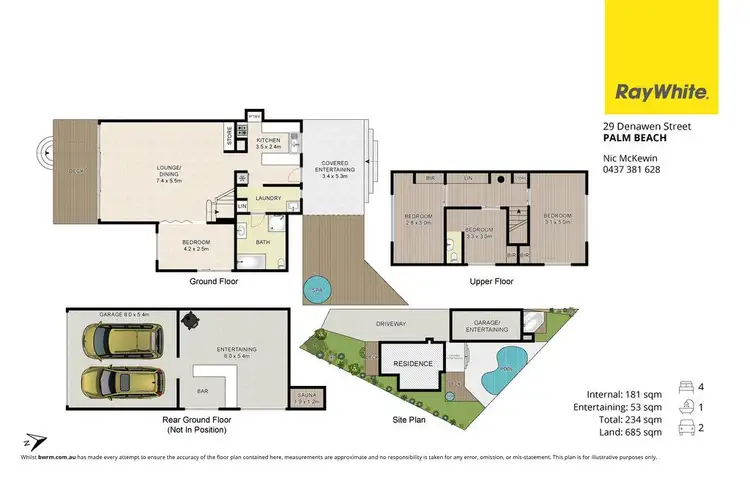 Floorplan of Homely house listing, 29 Denawen Street, Palm Beach QLD 4221