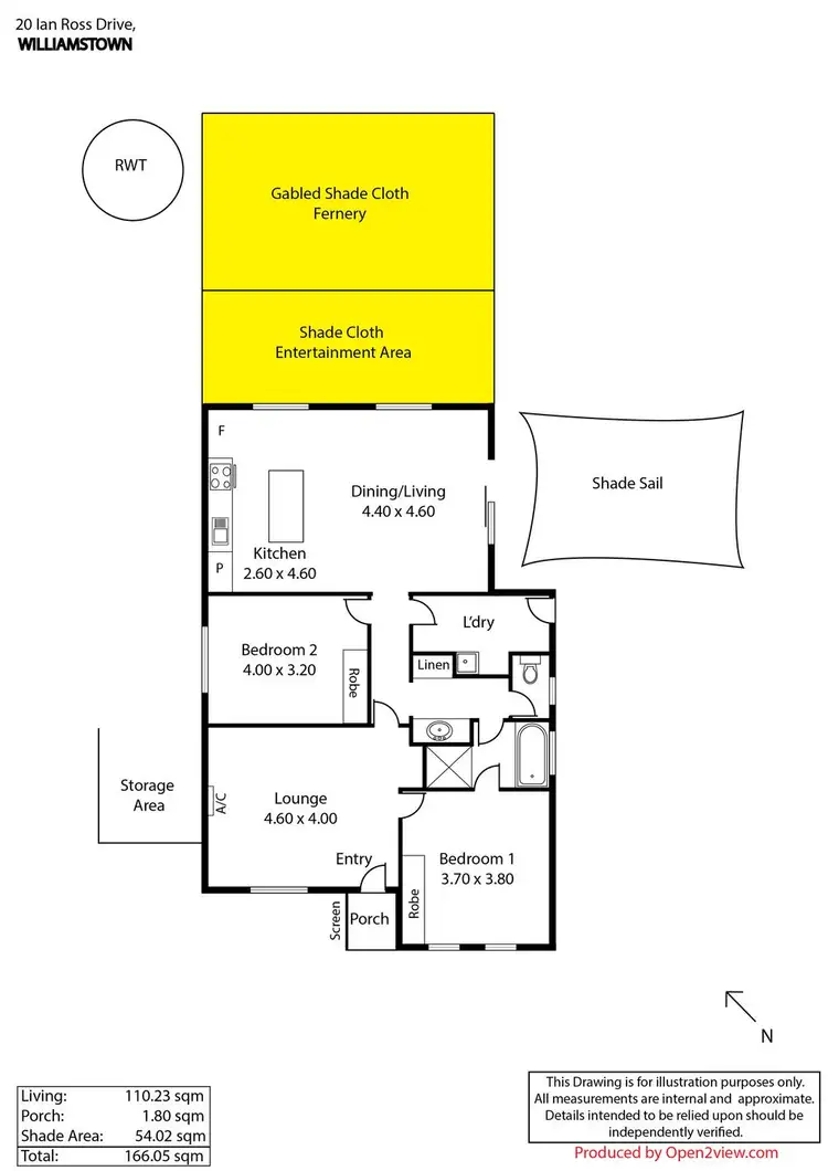 Floorplan of Homely house listing, 20 Ian Ross Drive, Williamstown SA 5351