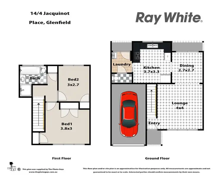 Floorplan of Homely townhouse listing, 14/4 Jacquinot Place, Glenfield NSW 2167