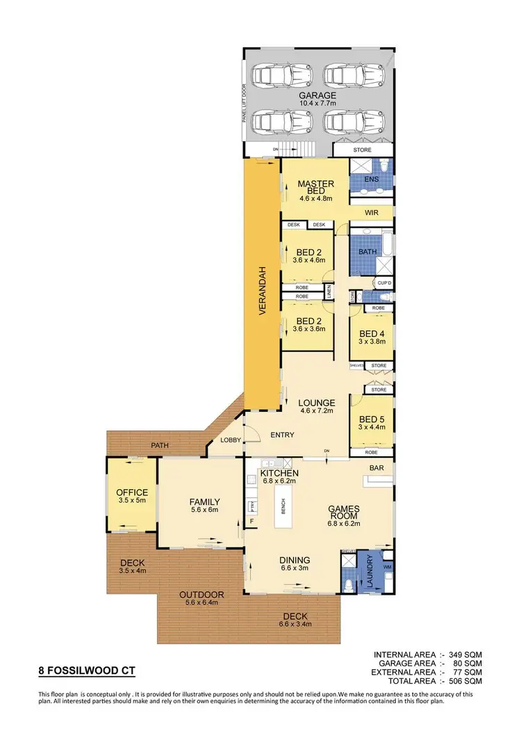 Floorplan of Homely house listing, 8 Fossilwood Court, Buderim QLD 4556