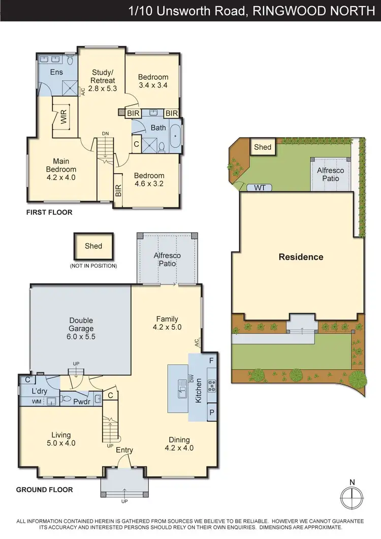 Floorplan of Homely townhouse listing, 1/10 Unsworth Road, Ringwood North VIC 3134