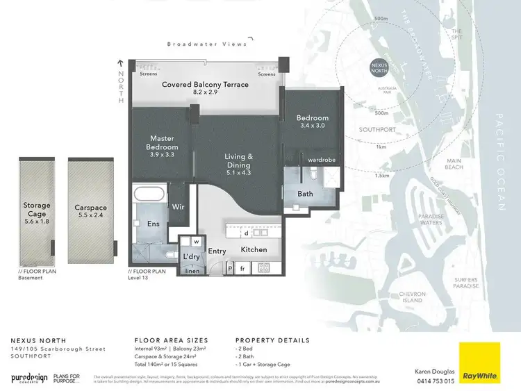 Floorplan of Homely unit listing, 149/105 Scarborough Street, Southport QLD 4215