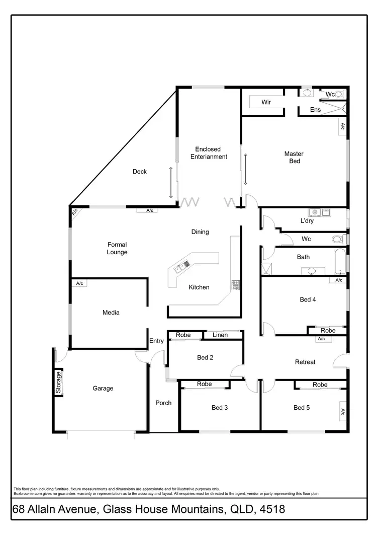 Floorplan of Homely house listing, 68 Allan Avenue, Glass House Mountains QLD 4518