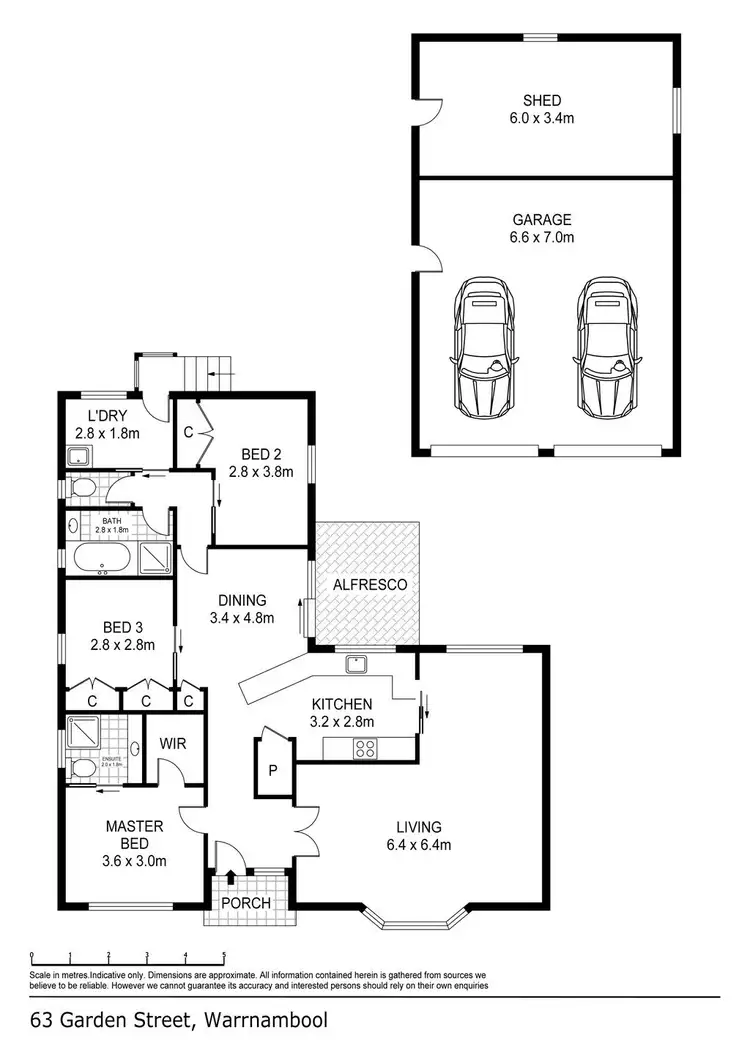 Floorplan of Homely house listing, 63 Garden Street, Warrnambool VIC 3280
