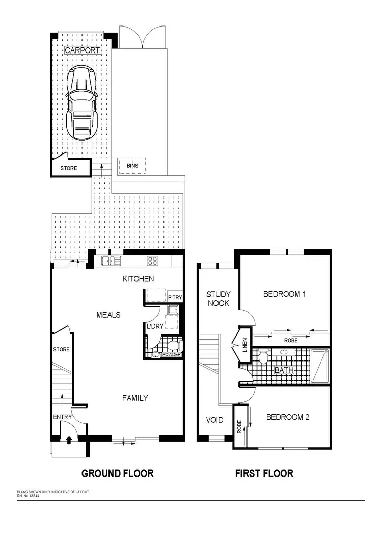 Floorplan of Homely townhouse listing, 61 McGovern Street, Casey ACT 2913