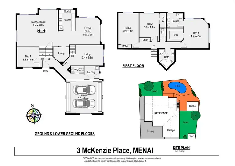 Floorplan of Homely house listing, 3 McKenzie Place, Menai NSW 2234