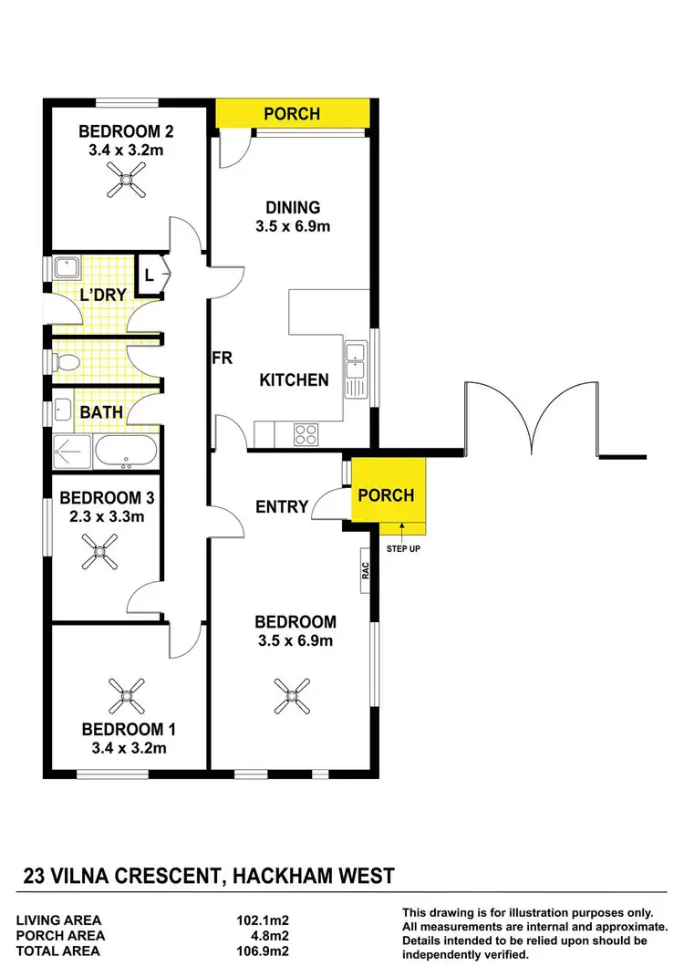 Floorplan of Homely house listing, 23 Vilna Crescent, Hackham West SA 5163