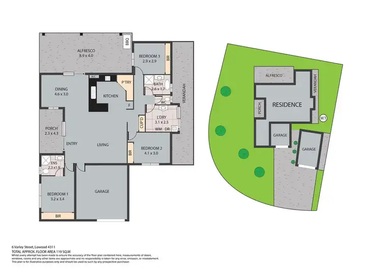 Floorplan of Homely house listing, 6 Varley Street, Lowood QLD 4311