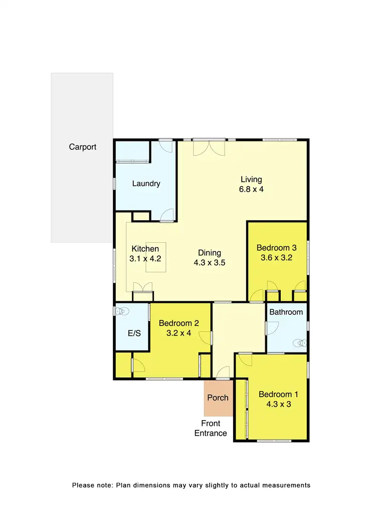 Floorplan of Homely house listing, 6 Muir Crescent, Newington VIC 3350