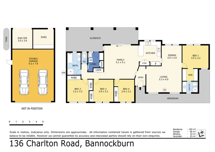 Floorplan of Homely house listing, 136 Charlton Road, Bannockburn VIC 3331