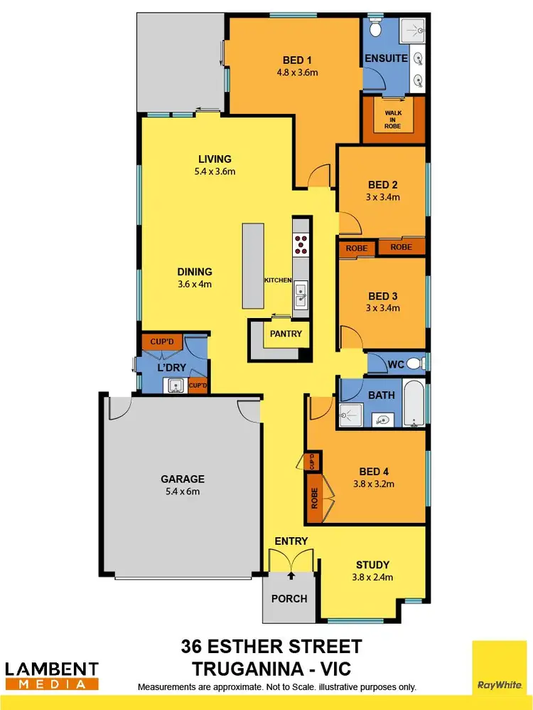 Floorplan of Homely house listing, 36 ESTHER Street, Truganina VIC 3029