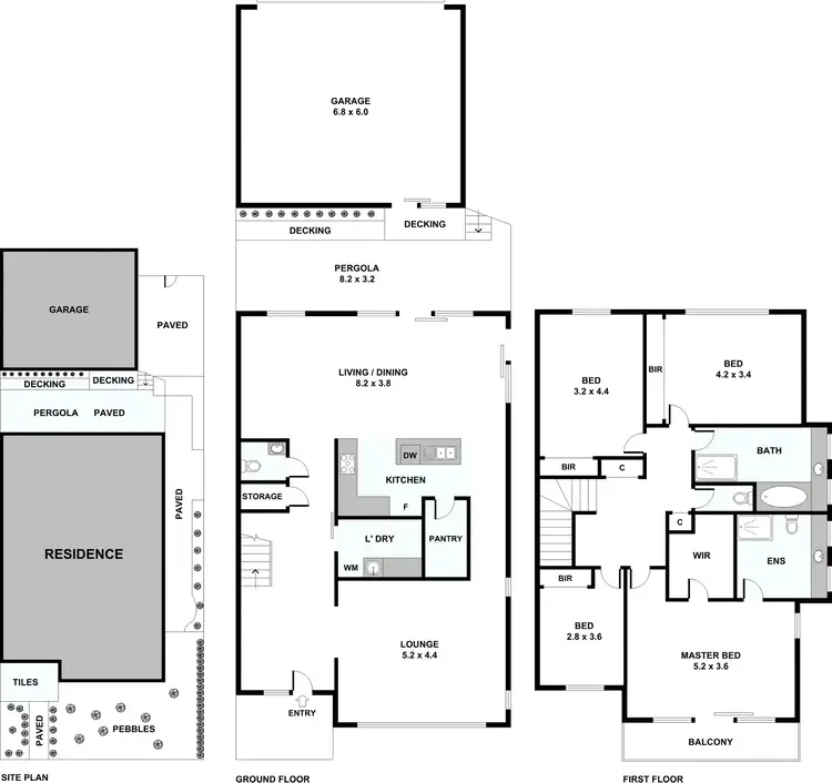 Floorplan of Homely house listing, 1 Rumney Lane, Bundoora VIC 3083
