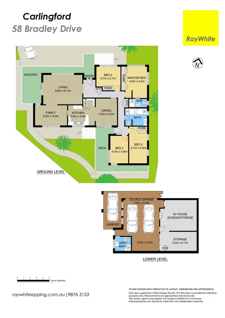 Floorplan of Homely house listing, 58 Bradley Drive, Carlingford NSW 2118