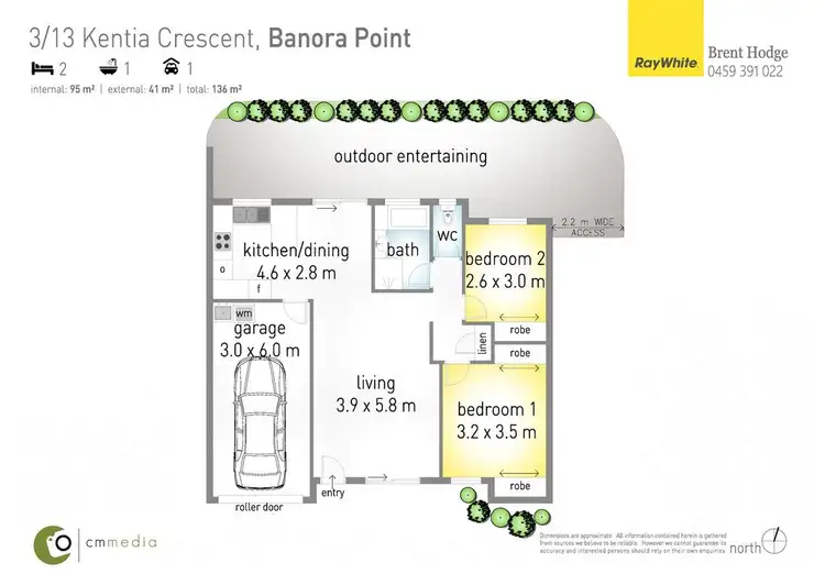 Floorplan of Homely house listing, 3/13 Kentia Crescent, Banora Point NSW 2486