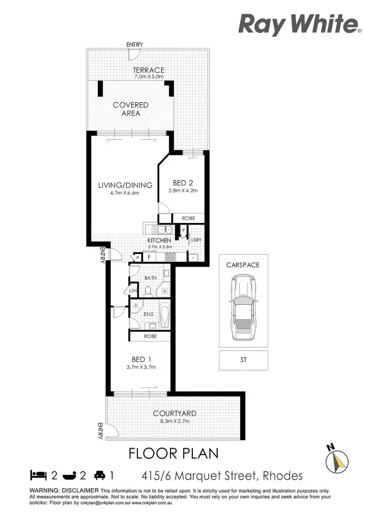 Floorplan of Homely apartment listing, 415/6 Marquet Street, Rhodes NSW 2138
