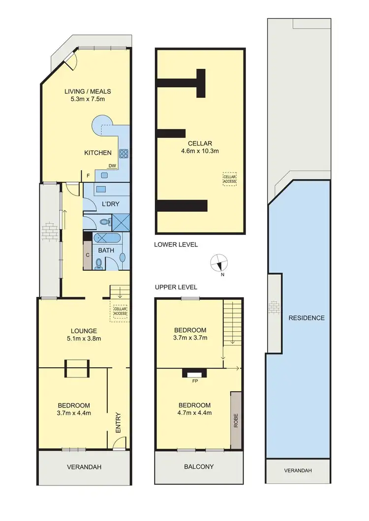 Floorplan of Homely house listing, 96 Barkly Street, Brunswick East VIC 3057