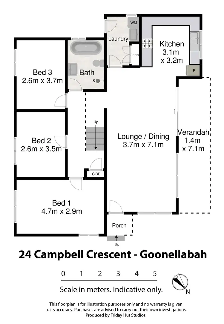 Floorplan of Homely house listing, 24 Campbell Crescent, Goonellabah NSW 2480