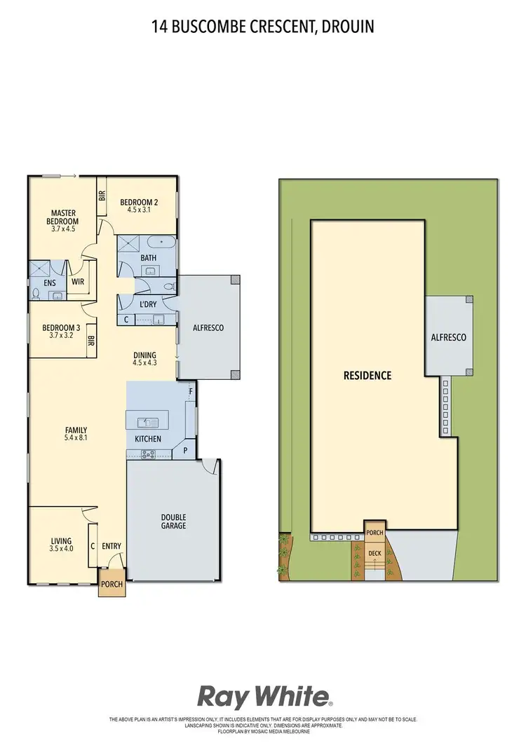 Floorplan of Homely house listing, 14 Buscombe Cresent, Drouin VIC 3818