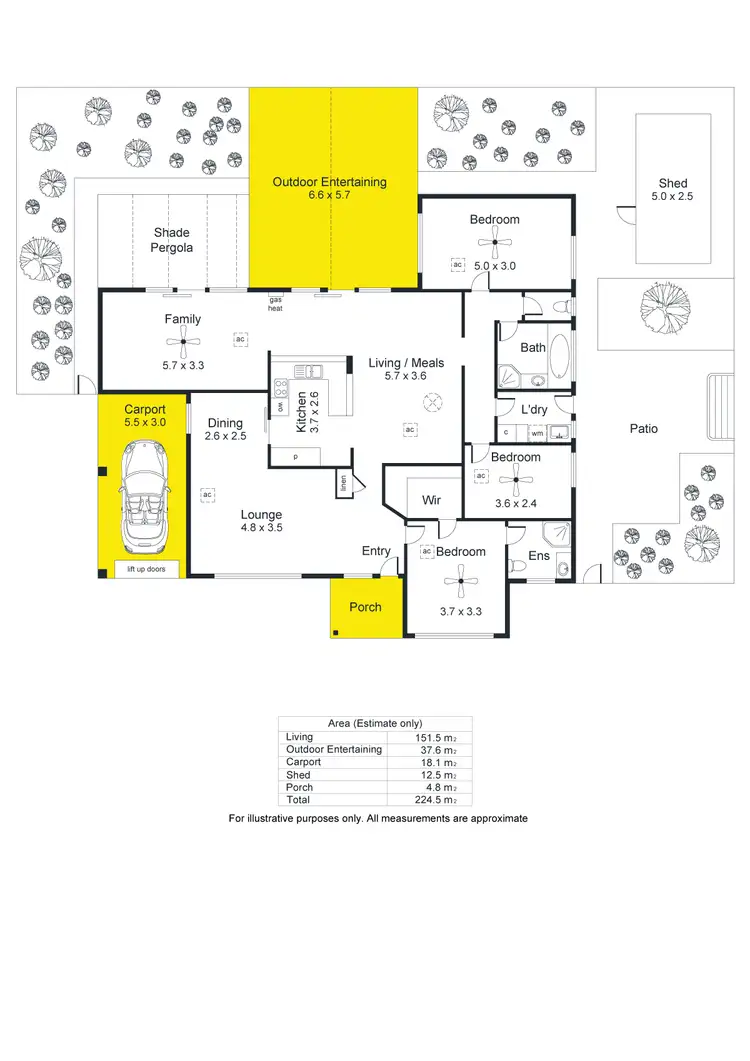 Floorplan of Homely house listing, 43 Bartlett Drive, Novar Gardens SA 5040