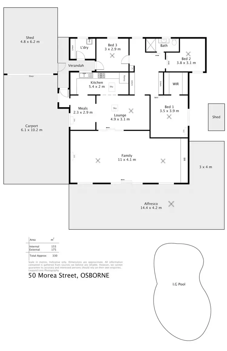 Floorplan of Homely house listing, 50 Morea Street, Osborne SA 5017