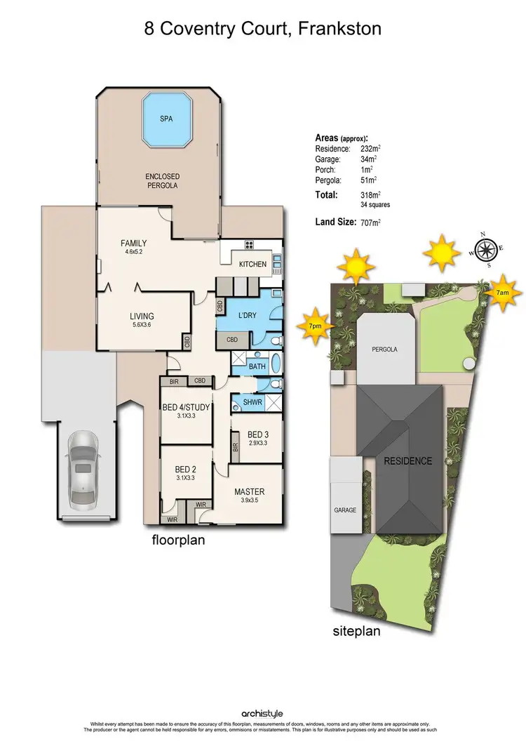 Floorplan of Homely house listing, 8 Coventry Court, Frankston VIC 3199