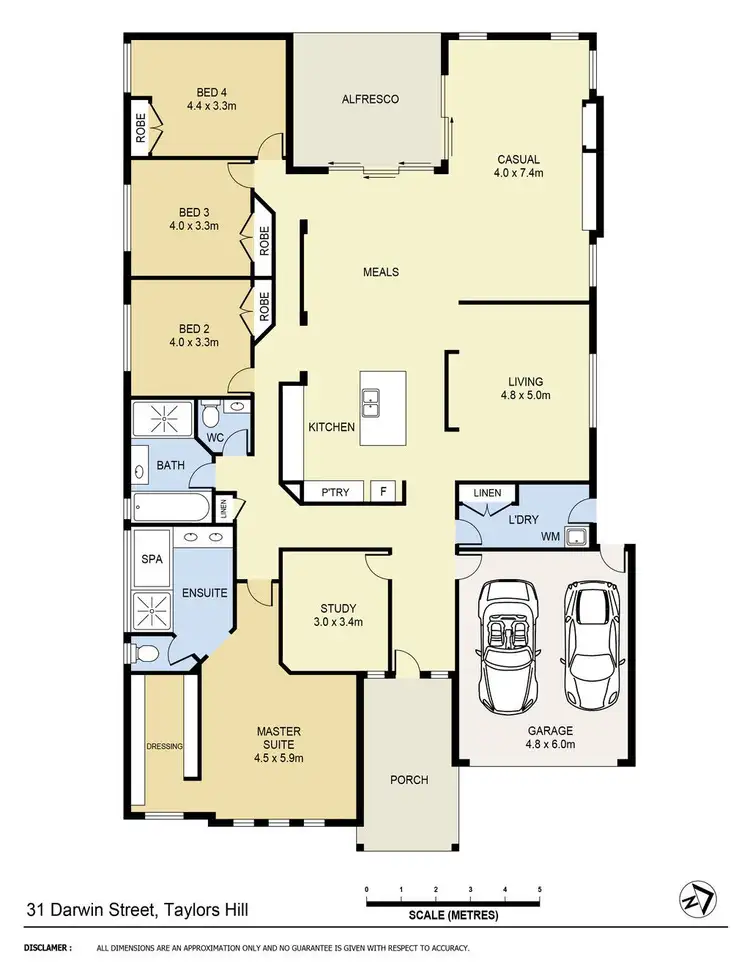 Floorplan of Homely house listing, 31 Darwin Street, Taylors Hill VIC 3037
