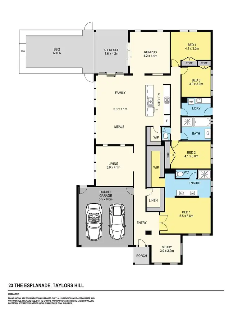 Floorplan of Homely house listing, 23 The Esplanade, Taylors Hill VIC 3037