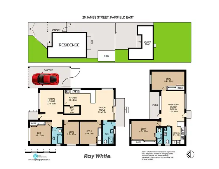 Floorplan of Homely house listing, 26 & 26A James Street, Fairfield East NSW 2165