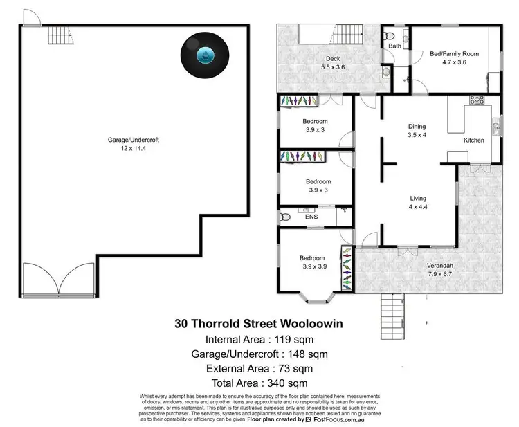 Floorplan of Homely house listing, 30 Thorrold Street, Wooloowin QLD 4030
