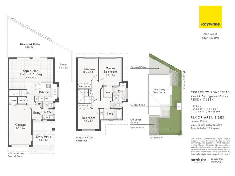 Floorplan of Homely townhouse listing, 44/10-14 Bridgman Drive, Reedy Creek QLD 4227