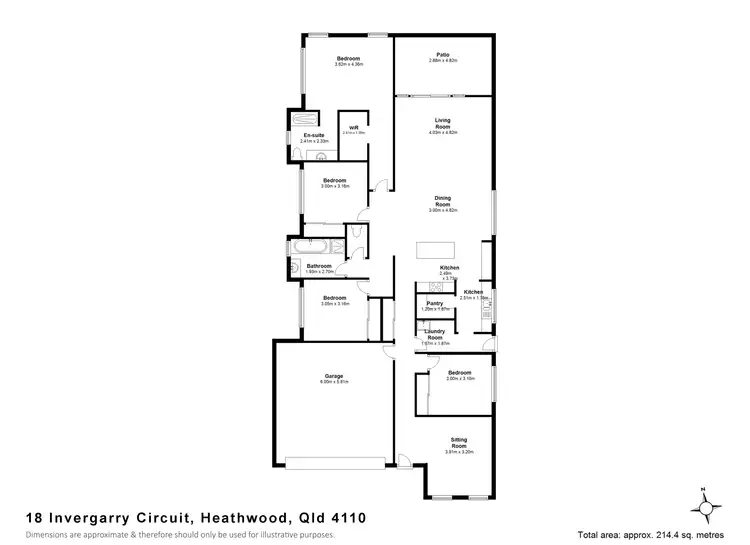 Floorplan of Homely house listing, 18 Invergarry Circuit, Heathwood QLD 4110