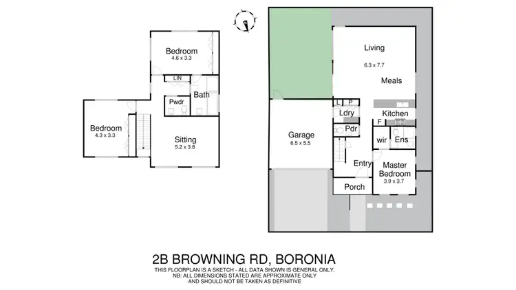 Floorplan of Homely townhouse listing, 2B Browning Road, Boronia VIC 3155