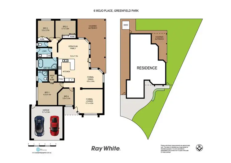 Floorplan of Homely house listing, 6 Mojo Place, Greenfield Park NSW 2176