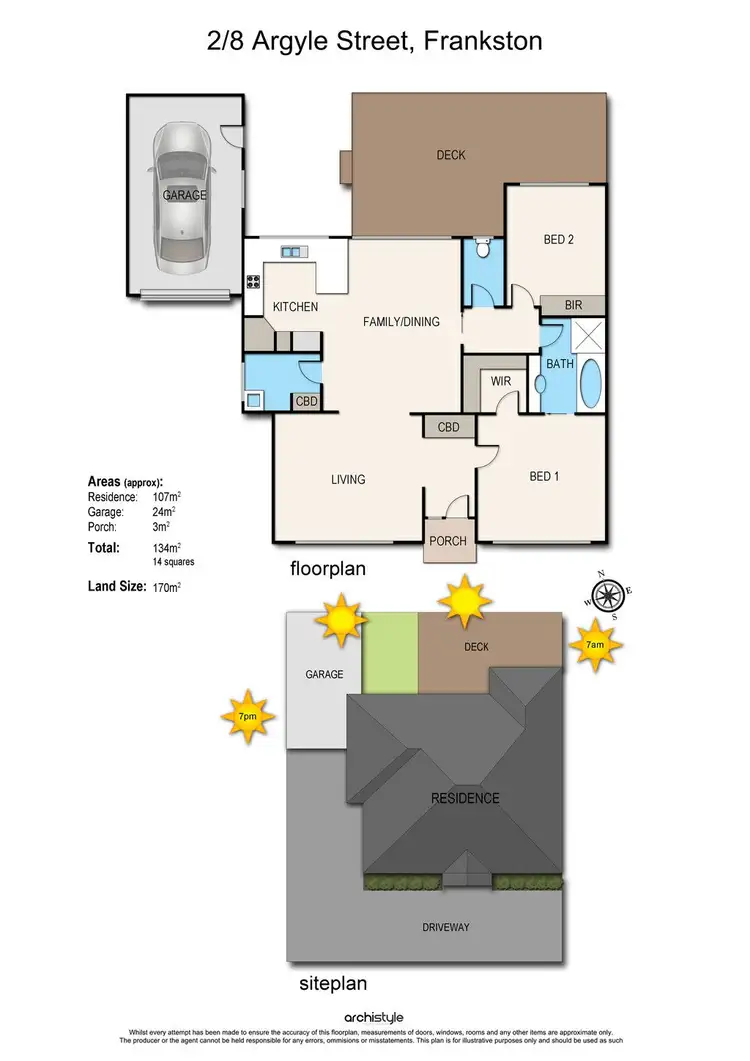 Floorplan of Homely unit listing, 2/8 Argyle Street, Frankston VIC 3199