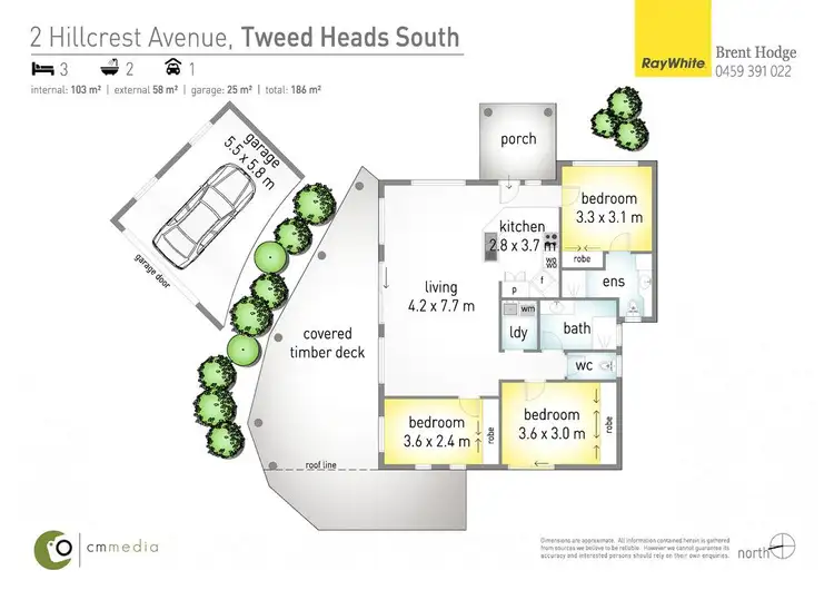 Floorplan of Homely house listing, 2 Hillcrest Avenue, Tweed Heads South NSW 2486