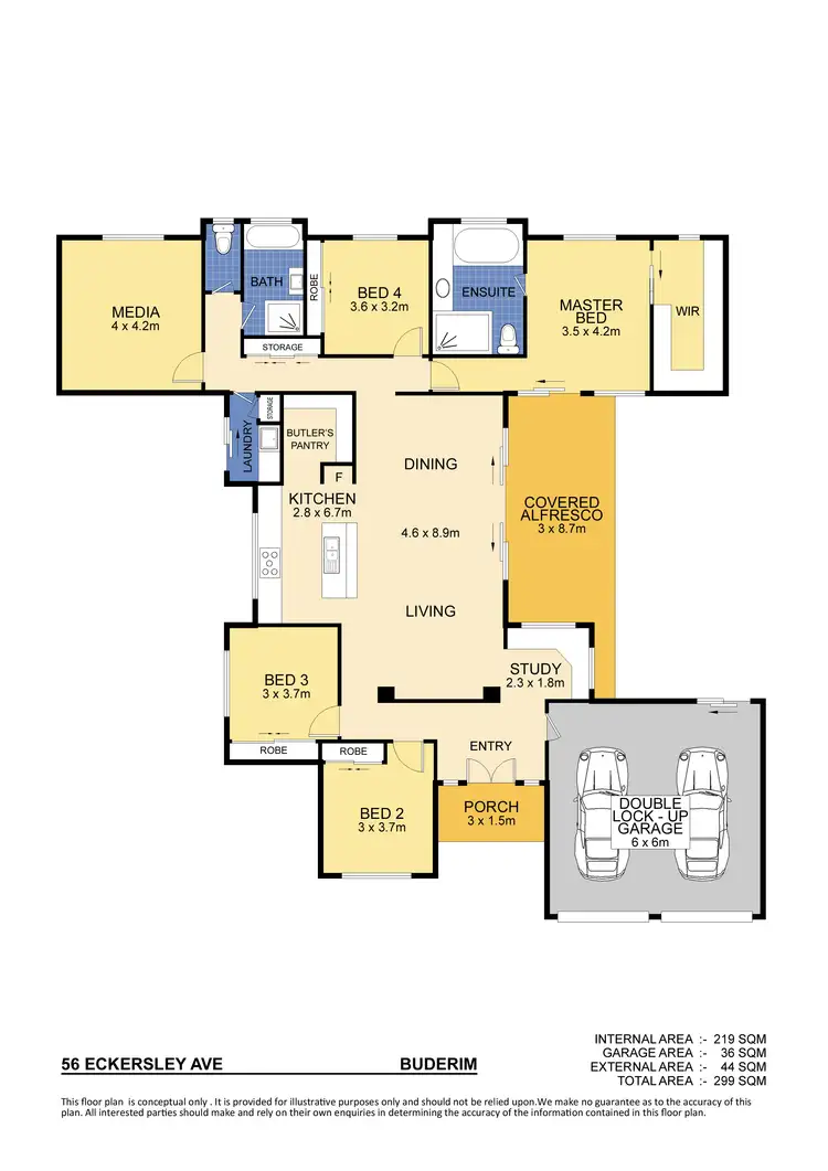 Floorplan of Homely house listing, 56 Eckersley Avenue, Buderim QLD 4556