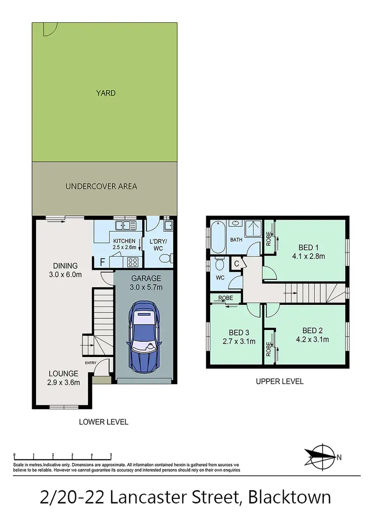 Floorplan of Homely townhouse listing, 2/20-22 Lancaster Street, Blacktown NSW 2148