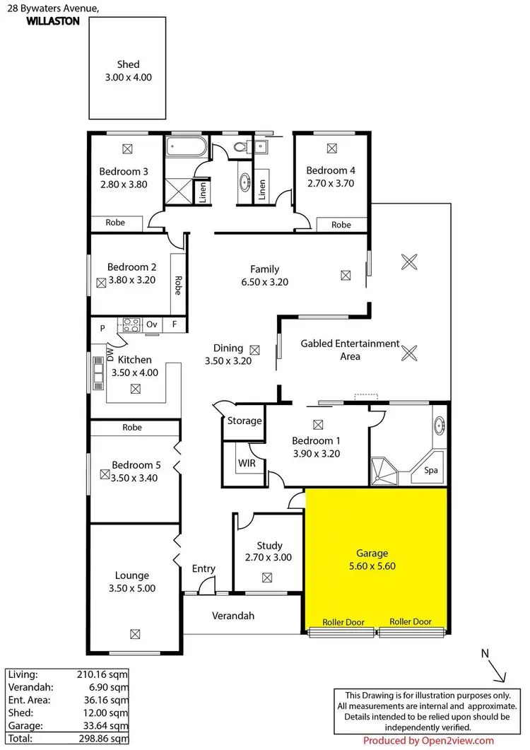 Floorplan of Homely house listing, 28 Bywaters Avenue, Willaston SA 5118