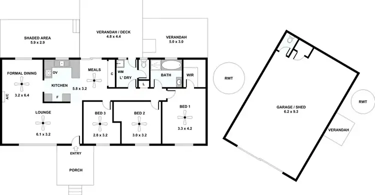 Floorplan of Homely house listing, 5 Winen Court, Ardrossan SA 5571