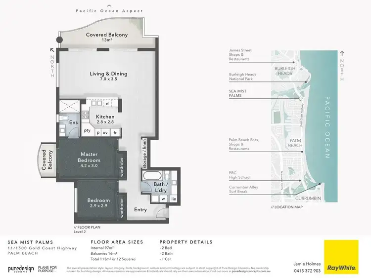 Floorplan of Homely unit listing, 11/1500 Gold Coast Highway, Palm Beach QLD 4221