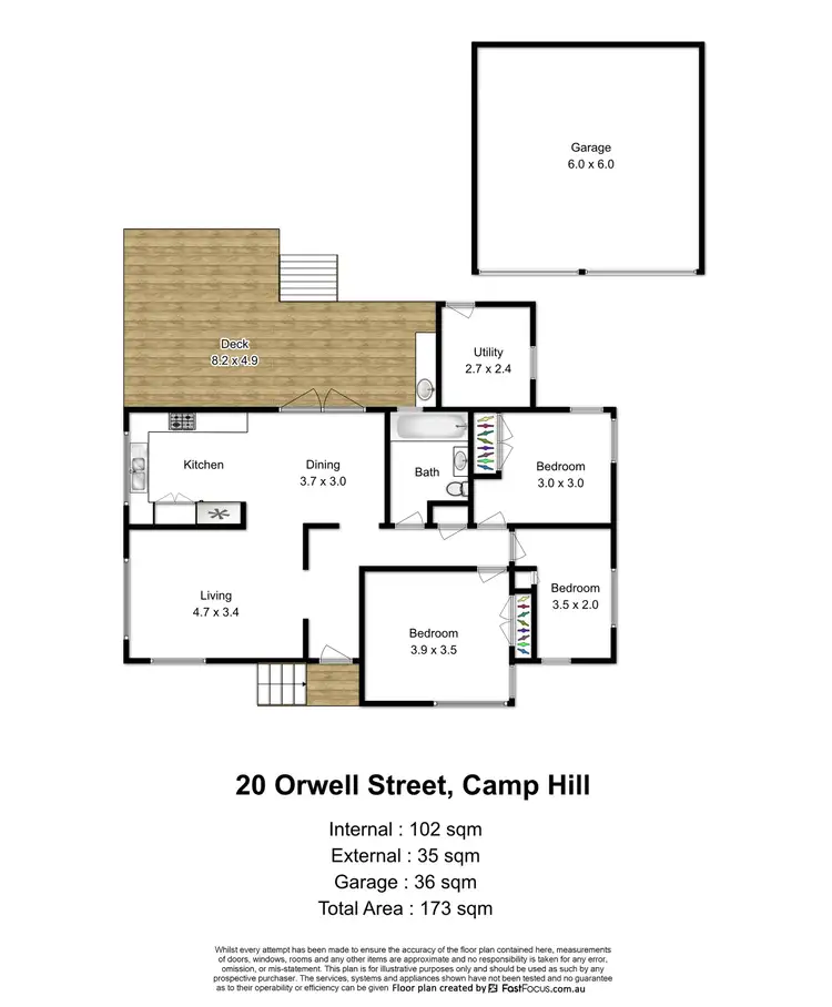 Floorplan of Homely house listing, 20 Orwell Street, Camp Hill QLD 4152