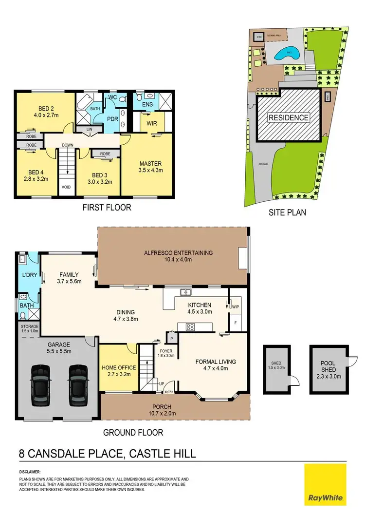 Floorplan of Homely house listing, 8 Cansdale Place, Castle Hill NSW 2154