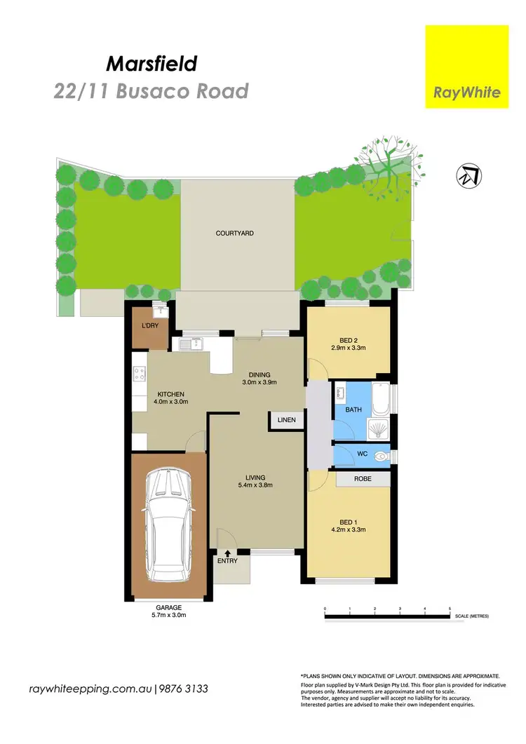 Floorplan of Homely villa listing, 22/11 Busaco Road, Marsfield NSW 2122