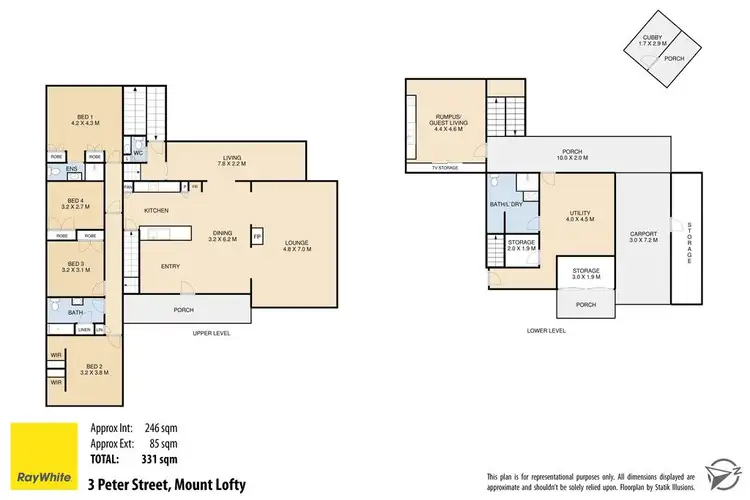 Floorplan of Homely house listing, 3 Peter Street, Mount Lofty QLD 4350