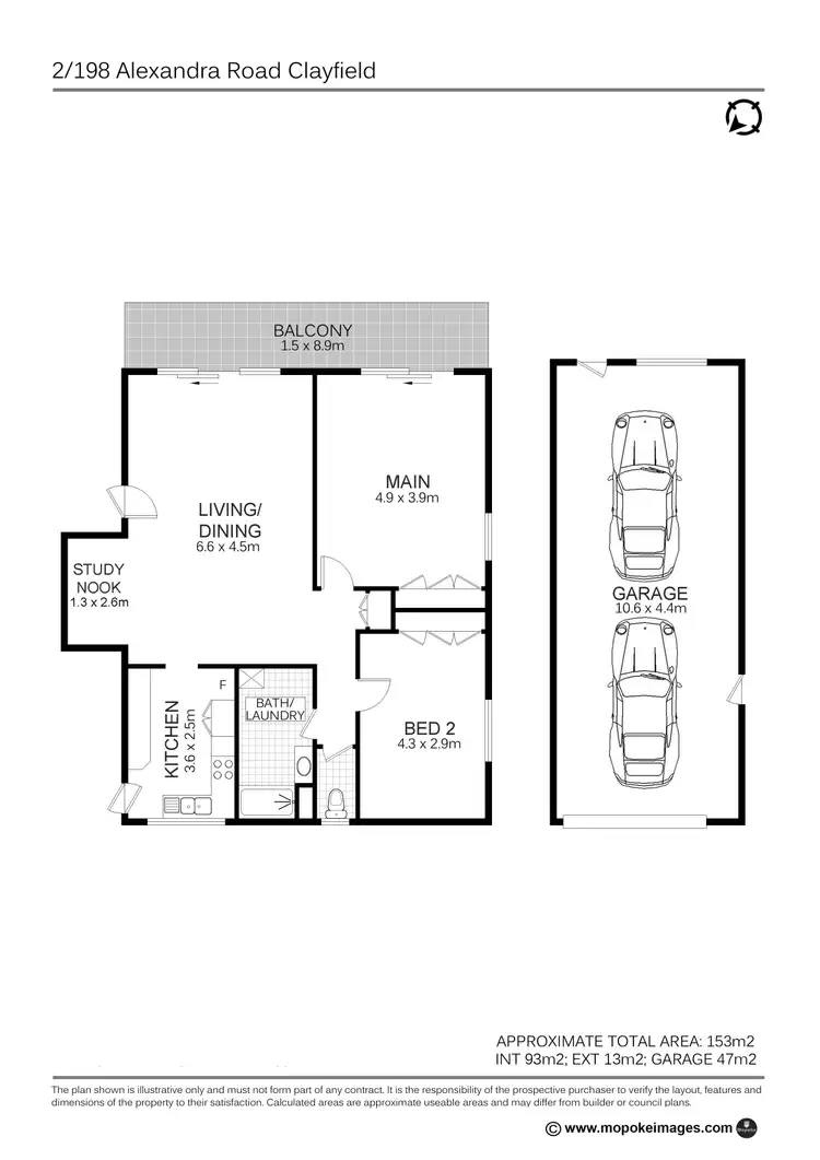 Floorplan of Homely unit listing, 2/198 Alexandra Road, Clayfield QLD 4011
