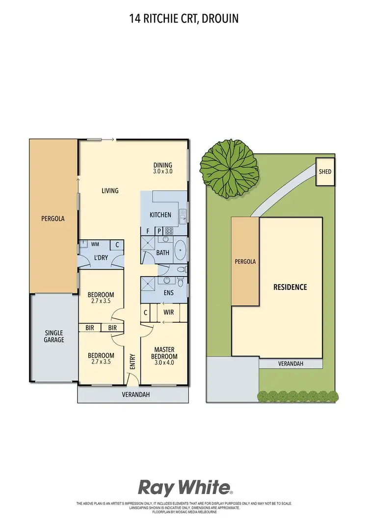 Floorplan of Homely house listing, 14 Richie Court, Drouin VIC 3818